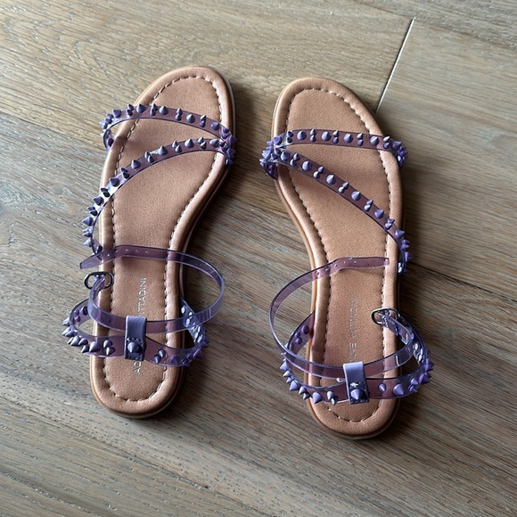 Adrienne Vittadini Kobi Sandals Lilac - Picture 4 of 8